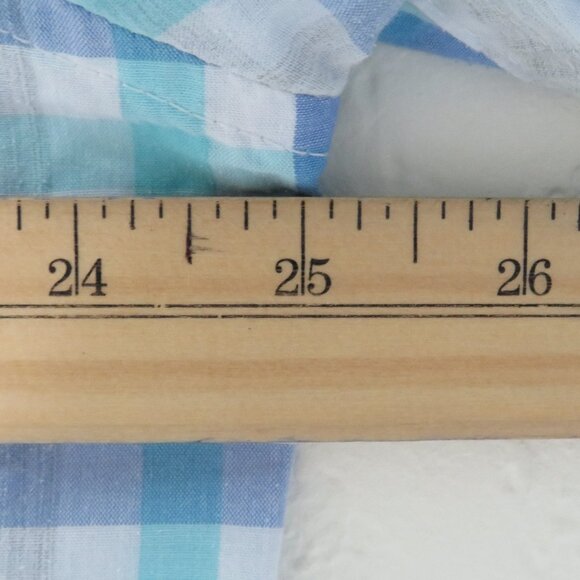 Chaps* Men's Short Sleeve‎ Button Down Curved Hem Chest Pocket Shirt~ Size XL - Picture 7 of 12